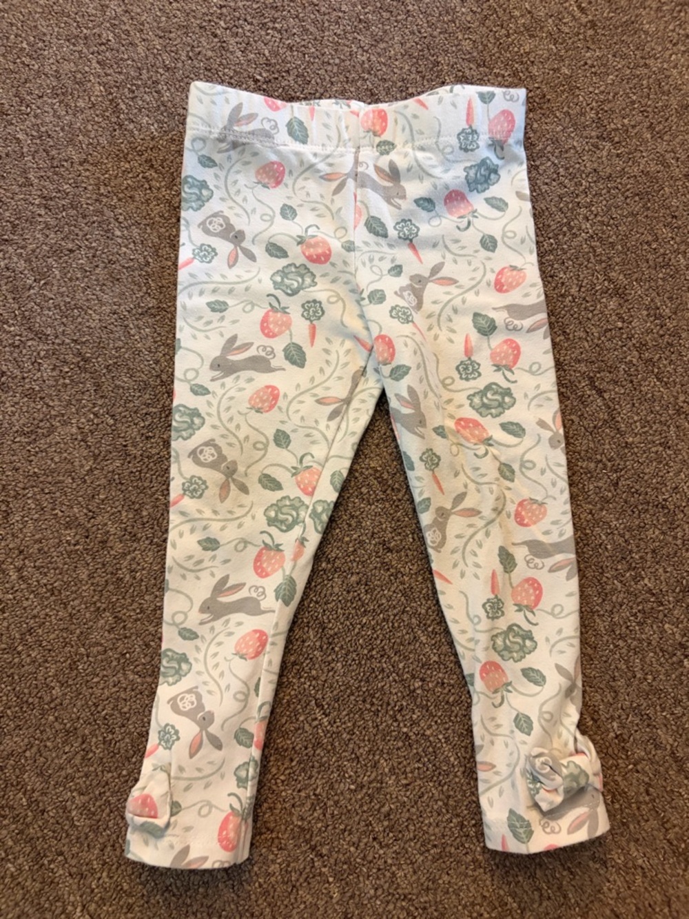 Girls' Botanical Bunny Print Leggings (18m)